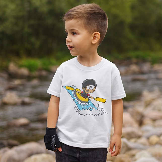 Whitewater Rafting Adventure with Scared Boy  T-Shirt (Creator Uploaded)
