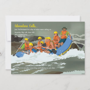 Whitewater Rafting Invitations