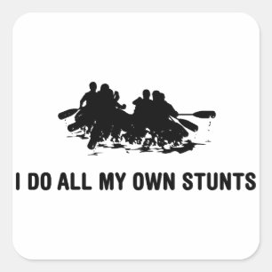 Whitewater Rafting Square Sticker