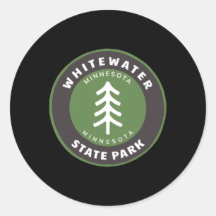 Whitewater State Park Minnesota Mn Forest Tree Bad Classic Round Sticker