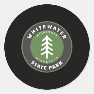 Whitewater State Park Minnesota Mn Forest Tree Bad Classic Round Sticker