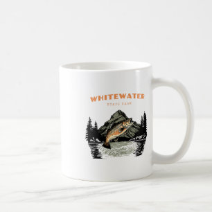 Whitewater State Park Retro Vintage Fishing Coffee Mug
