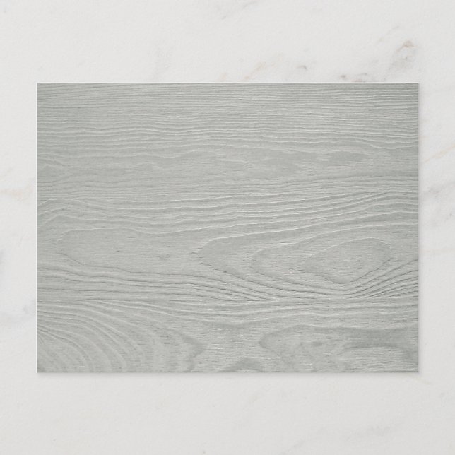 WHITEWOOD LIGHT GREY GRAY WOOD GRAIN TEXTURE TEMPL POSTCARD (Front)