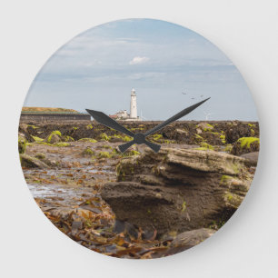 Whitley Bay lighthouse  Large Clock
