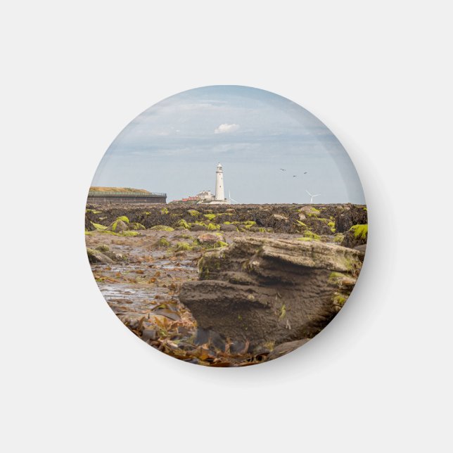 Whitley Bay lighthouse  Magnet (Front)