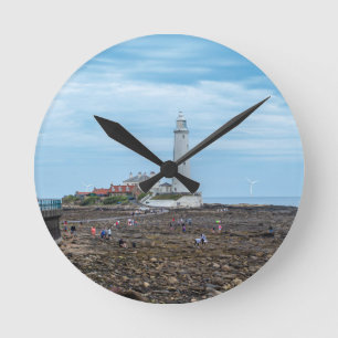 Whitley Bay lighthouse Round Clock
