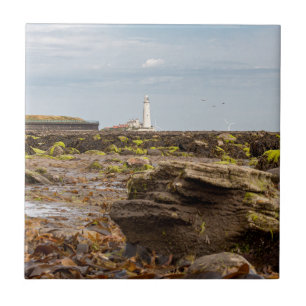 Whitley Bay lighthouse Tile