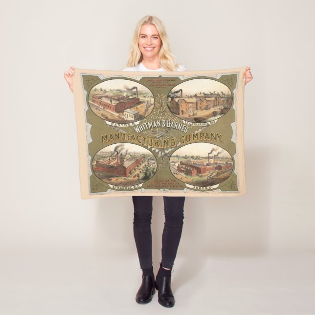 Whitman & Barnes Manufacturing Company. Fleece Blanket (In Situ)
