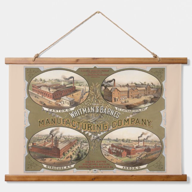 Whitman & Barnes Manufacturing Company. Hanging Tapestry (Front)