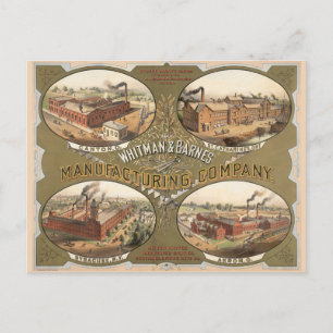 Whitman & Barnes Manufacturing Company. Postcard