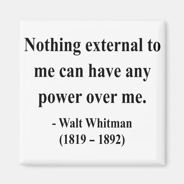 Whitman Quote 10a Magnet (Front)