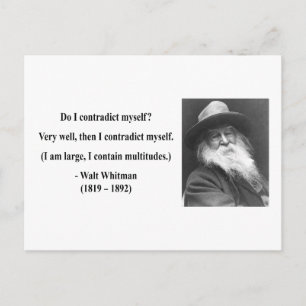 Whitman Quote 6b Postcard
