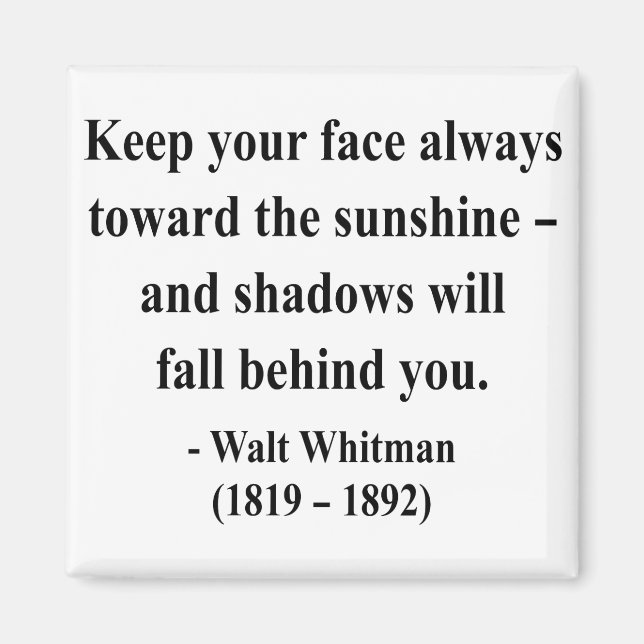 Whitman Quote 7a Magnet (Front)