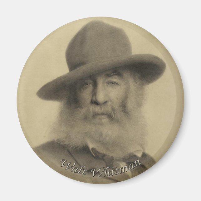 Whitman The Good Grey Poet Magnet (Front)
