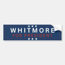 Whitmore for President Bumper Sticker