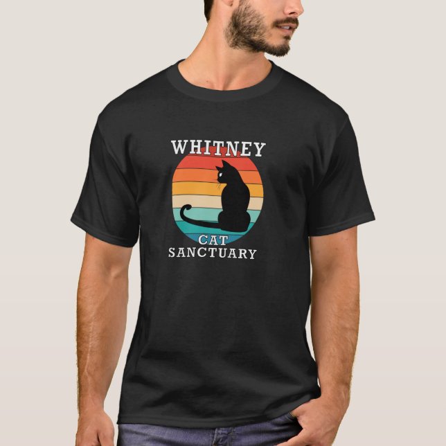 Whitney Cat Sanctuary Group Family Reunion Name Pu T-Shirt (Front)