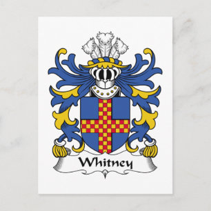 Whitney Family Crest Postcard