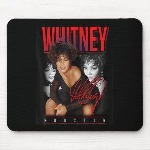 Whitney Houston Retro Photo Collage  Mouse Mat