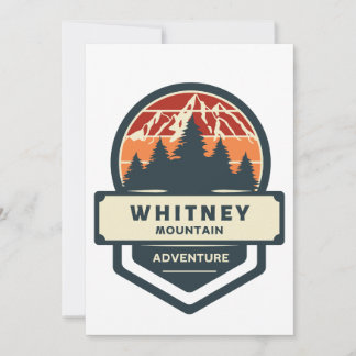 Whitney mountain peak climbing and hiking invitation