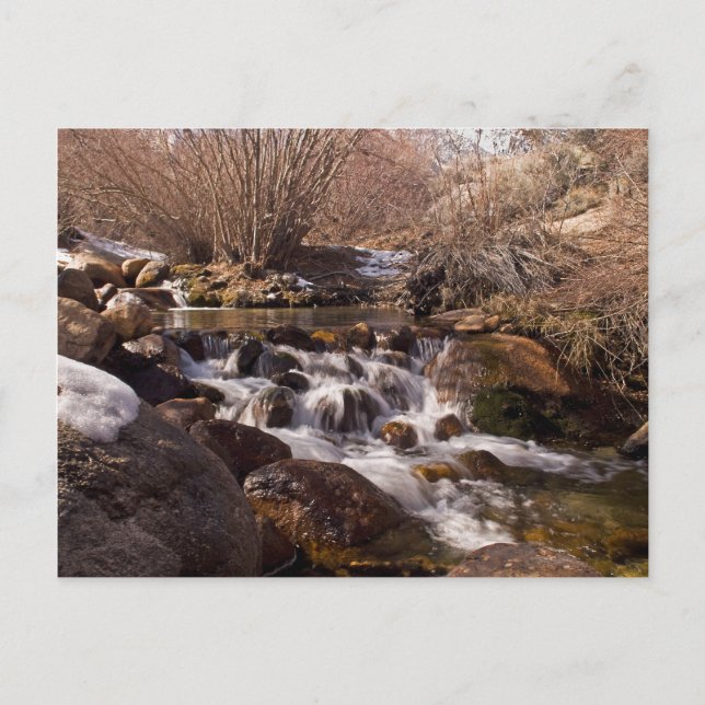 Whitney Potrtal Waterfall, California Card (Front)