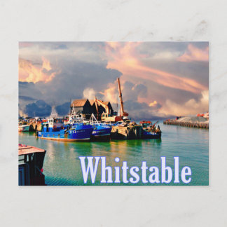 Whitstable harbour postcard