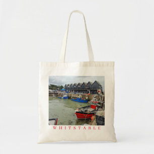 Whitstable harbour view tote bag