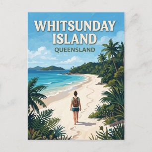 Whitsunday Island Beach Walk Australia Postcard