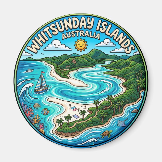 Whitsunday Islands Australia Magnet (Front)