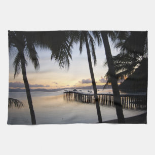Whitsunday Islands Sunset Tea Towel