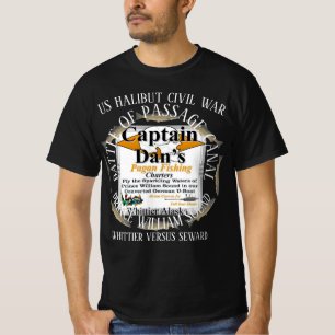 WHITTIER ALASKA HALIBUT WAR VERSUS SEWARD 2045-46 T-Shirt
