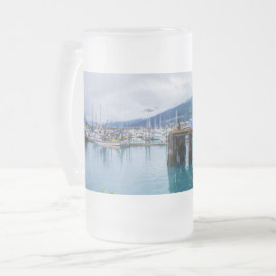 Whittier Alaska Harbour Frosted Beer Mug