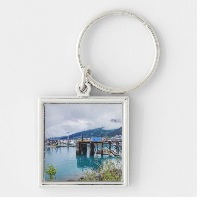 Whittier Alaska Harbour Key Ring (Front)