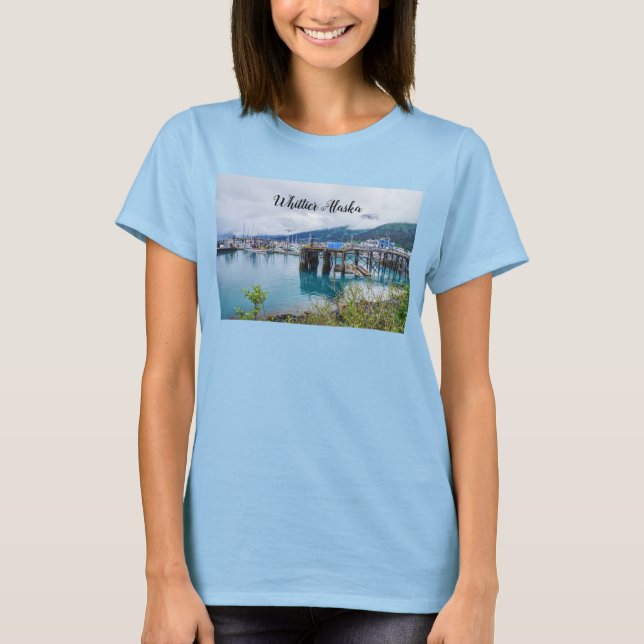 Whittier Alaska Harbour T-Shirt (Front)