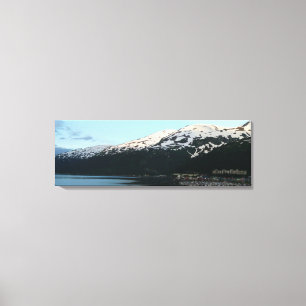 Whittier at Dusk Scenic Alaska Photography Canvas Print