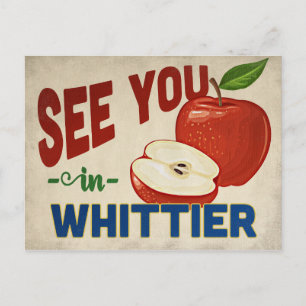 Whittier California Apple - Vintage Travel Postcard