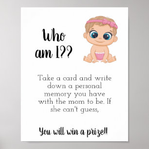 Who am I? Baby Girl Poster