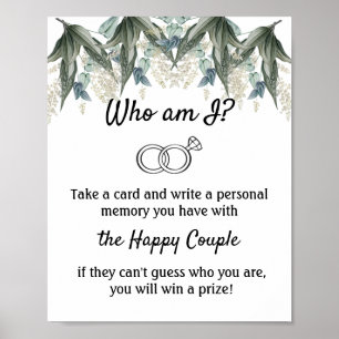 Who am I? Flowers Poster