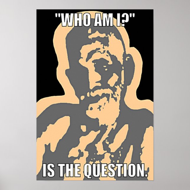 "Who Am I?" Poster (Front)