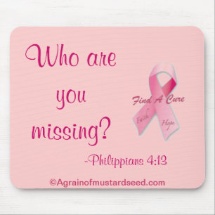 Who are you missing? Breast Cancer Mouse Mat