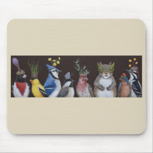 Who ate all the party snacks? mouse pad