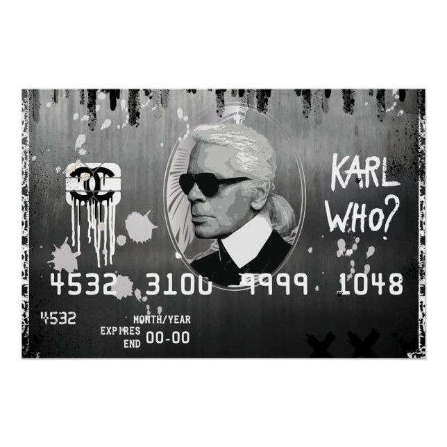 “WHO?” (Black Card Pop) Poster (Front)