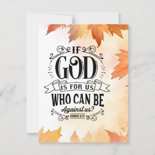 Who can be Against Us? Postcard