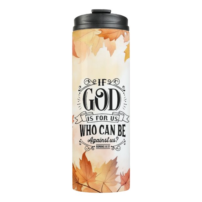 Who can be Against Us? Thermal Tumbler (Front)