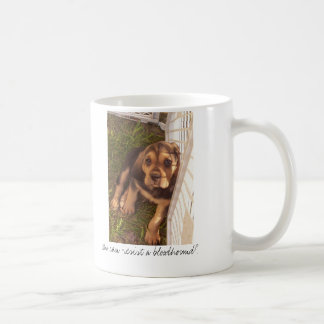 Who can resist a bloodhound? coffee mug
