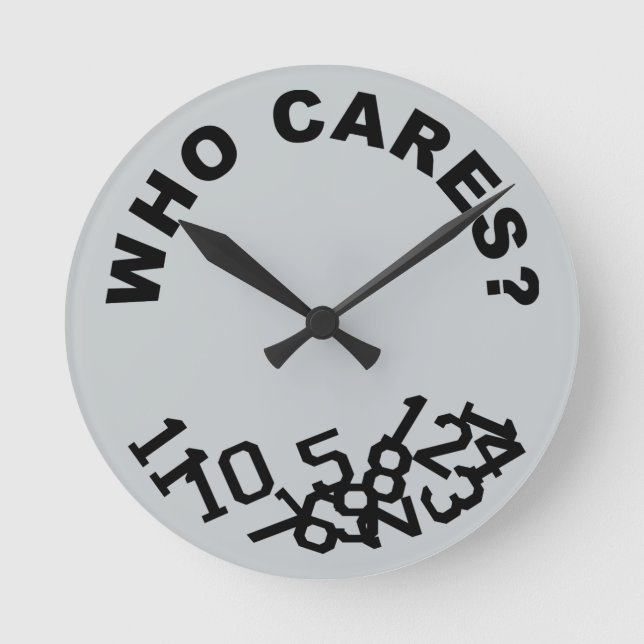 Who Cares Clock (Front)