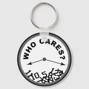 Who Cares Clock Key Ring