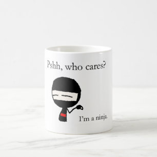 Who cares? coffee mug