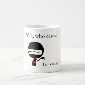 Who cares? coffee mug
