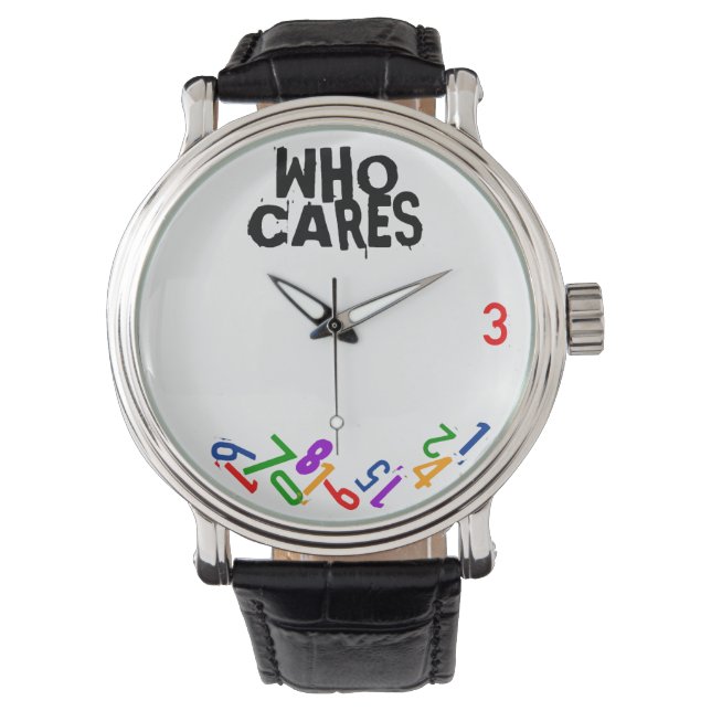 Who cares falling numbers watch (Front)