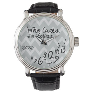 Who cares, I'm Retired! - eatlovepray logo Watch